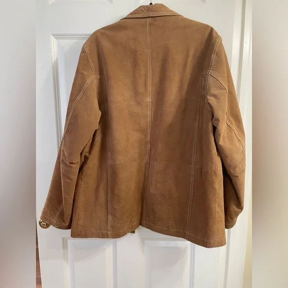 ✨ Wilsons Leather “M. Julian” Tan Suede Jacket – Men’s M ✨ - Picture 8 of 8